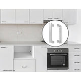 NNEDSZ Brushed Nickel Stainless Steel Kitchen Cabinet Square Drawer Pull Door Handles 15-Pack