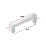 NNEDSZ Brushed Nickel Stainless Steel Kitchen Cabinet Square Drawer Pull Door Handles 15-Pack
