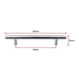 NNEDSZ Solid Stainless Steel Polished Chrome Kitchen Cabinet Drawer Pull Door Handles 10-Pack