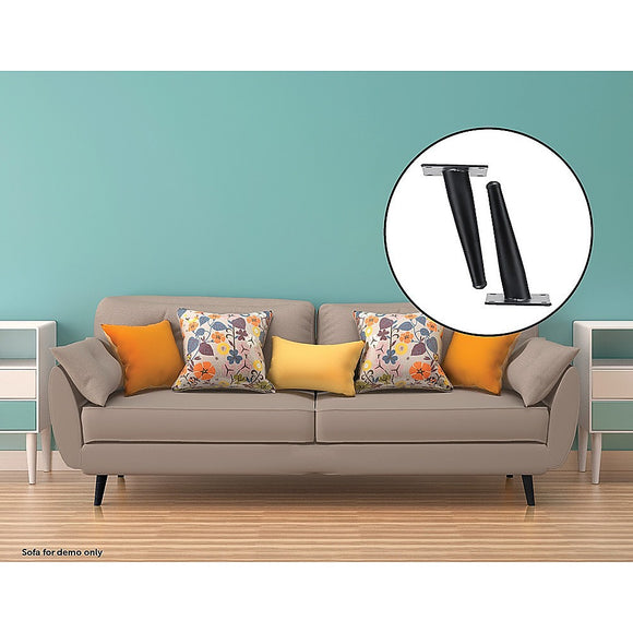 NNEDSZ 4 x 15cm Metal Furniture Legs Mid Century Retro Scandinavian Danish Sofa Feet