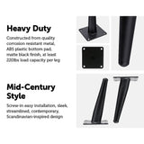 NNEDSZ 4 x 15cm Metal Furniture Legs Mid Century Retro Scandinavian Danish Sofa Feet