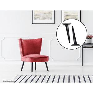 NNEDSZ 4 x 20cm Metal Furniture Legs Mid Century Retro Scandinavian Danish Sofa Feet