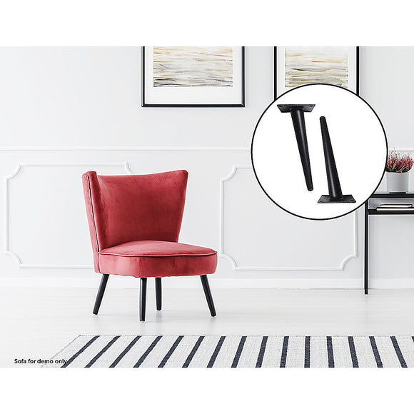 NNEDSZ 4 x 20cm Metal Furniture Legs Mid Century Retro Scandinavian Danish Sofa Feet