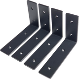 NNEDSZ Heavy Duty Shelf Bracket, 15cm x 25cm 4-Pack