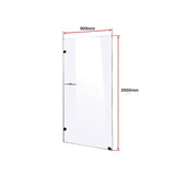 NNEDSZ 900 x 2000mm Frameless 10mm Safety Glass Shower Screen