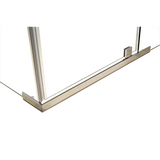 NNEDSZ Shower Screen 900x700x1900mm Framed Safety Glass Pivot Door By Della Francesca