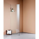 NNEDSZ 900 x 2000mm Frameless 10mm Safety Glass Shower Screen