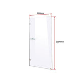 NNEDSZ 900 x 2100mm Frameless 10mm Safety Glass Shower Screen