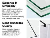 NNEDSZ 1000 x 2100mm Frameless 10mm Safety Glass Shower Screen