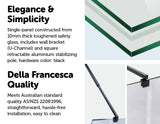 NNEDSZ 1000 x 2100mm Frameless 10mm Safety Glass Shower Screen
