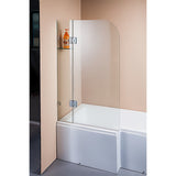 NNEDSZ 900 x 1450mm Frameless Bath Panel 10mm Glass Shower Screen By Della Francesca