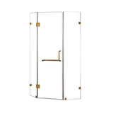 NNEDSZ 900 x 900mm Frameless 10mm Glass Shower Screen By Della Francesca