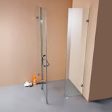 NNEDSZ 900 x 900mm Frameless 10mm Glass Shower Screen By Della Francesca