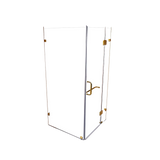 NNEDSZ 1000 x 900mm Frameless 10mm Glass Shower Screen By Della Francesca