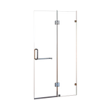 NNEDSZ 100 x 200cm Wall to Wall Frameless Shower Screen 10mm Glass By Della Francesca