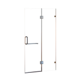 NNEDSZ 120 x 200cm Wall to Wall Frameless Shower Screen 10mm Glass By Della Francesca