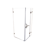 NNEDSZ 1000 x 900mm Frameless 10mm Glass Shower Screen By Della Francesca