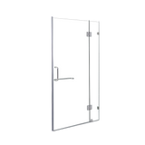 NNEDSZ 100 x 200cm Wall to Wall Frameless Shower Screen 10mm Glass By Della Francesca