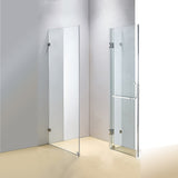 NNEDSZ 1000 x 700mm Frameless 10mm Glass Shower Screen By Della Francesca