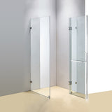 NNEDSZ 1000 x 800mm Frameless 10mm Glass Shower Screen By Della Francesca