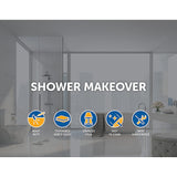 NNEDSZ 1000 x 900mm Frameless 10mm Glass Shower Screen By Della Francesca