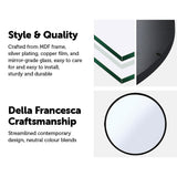 NNEDSZ 80cm Round Wall Mirror Bathroom Makeup Mirror by Della Francesca