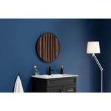 NNEDSZ 80cm Round Wall Mirror Bathroom Makeup Mirror by Della Francesca