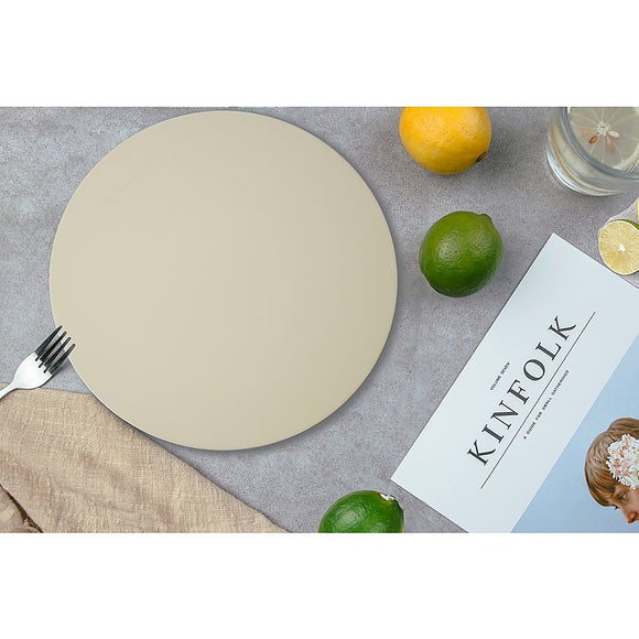 NNEDSZ 38cm XL Pizza & Baking Stone for BBQ/Oven/Grill