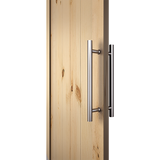 NNEDSZ Round 300mm Push Pull Stainless Steel Door Handle Entrance Entry Shower Glass