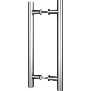 NNEDSZ Round 300mm Push Pull Stainless Steel Door Handle Entrance Entry Shower Glass