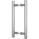 NNEDSZ Round 300mm Push Pull Stainless Steel Door Handle Entrance Entry Shower Glass