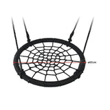 NNEDSZ Kids Rope Swing Round Outdoor Birds Crows Nest Spider Web Swing Seat 65cm