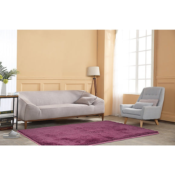 NNEDSZ 200x140cm Floor Rugs Large Shaggy Rug Area Carpet Bedroom Living Room Mat - Burgundy