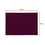 NNEDSZ 200x140cm Floor Rugs Large Shaggy Rug Area Carpet Bedroom Living Room Mat - Burgundy