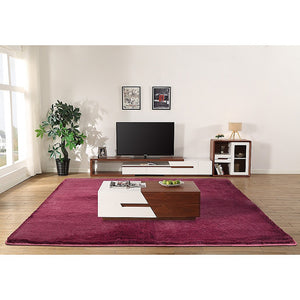 NNEDSZ 230x200cm Floor Rugs Large Shaggy Rug Area Carpet Bedroom Living Room Mat - Burgundy