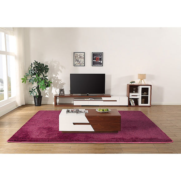 NNEDSZ 230x160cm Floor Rugs Large Shaggy Rug Area Carpet Bedroom Living Room Mat - Burgundy