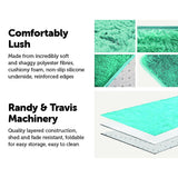 NNEDSZ 230x200cm Floor Rugs Large Shaggy Rug Area Carpet Bedroom Living Room Mat - Turquoise