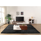 NNEDSZ 230x200cm Floor Rugs Large Shaggy Rug Area Carpet Bedroom Living Room Mat - Black