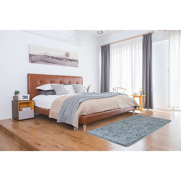 NNEDSZ 200x140cm Floor Rugs Large Shaggy Rug Area Carpet Bedroom Living Room Mat - Grey