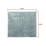 NNEDSZ 230x200cm Floor Rugs Large Shaggy Rug Area Carpet Bedroom Living Room Mat - Grey
