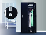 NNEDSZ Combination Lock One-Door Office Gym Shed Clothing Locker Cabinet Black