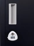 NNEDSZ Combination Lock One-Door Office Gym Shed Clothing Locker Cabinet Black