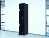 NNEDSZ Lock 2-Door Vertical Locker for Office Gym Shed School Home Storage Black