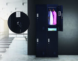 NNEDSZ Lock 2-Door Vertical Locker for Office Gym Shed School Home Storage Black