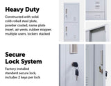NNEDSZ Lock 4 Door Locker for Office Gym Grey