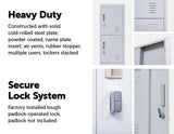 NNEDSZ lock 4 Door Locker for Office Gym Grey