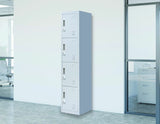 NNEDSZ Combination Lock 4 Door Locker for Office Gym Grey