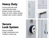 NNEDSZ Combination Lock 4 Door Locker for Office Gym Grey