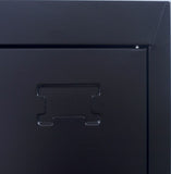 NNEDSZ Lock 4-Door Vertical Locker for Office Gym Shed School Home Storage Black