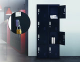 NNEDSZ lock 4 Door Locker for Office Gym Black